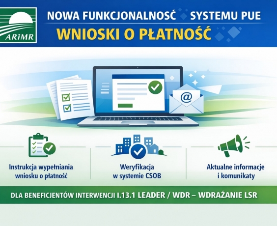 Komunikat ARiMR – nowa funkcjonalność systemu PUE